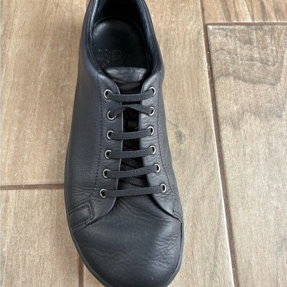 Birchbury Mens Size 12 Black Leather Sneakers - Picture 4 of 5